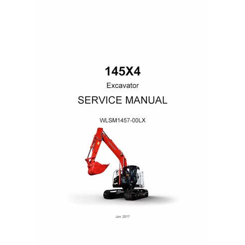 LINK-BELT-WLSM1457-00LX-SM Manual de servicio en formato PDF de la excavadora Link-Belt 145X4