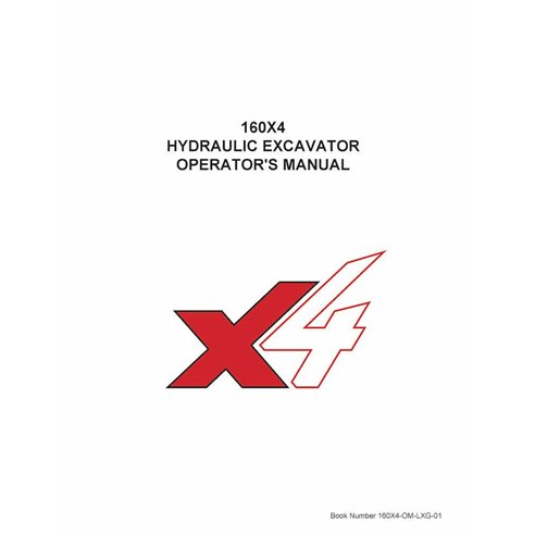 Link-Belt 160X4 excavator pdf operator's manual 