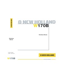 Manual de oficina da carregadeira de rodas New Holland W170B - New Holland Construction manuais