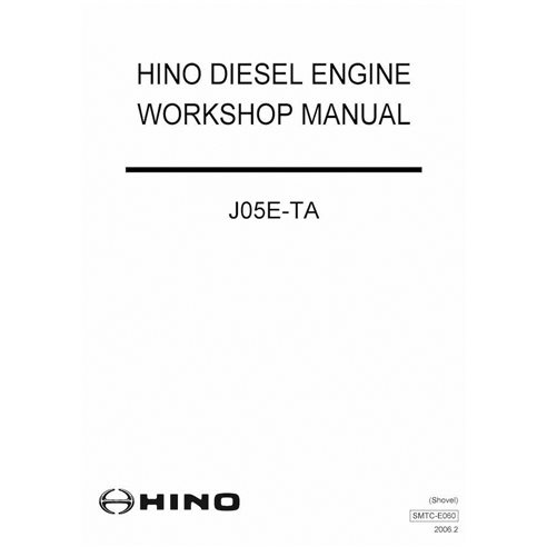 HINO-SMTC-E060-WM Manuel d'atelier pdf du moteur HINO J05E-TA