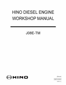 HINO-SMTK-E040-WM Manuel d'atelier du moteur HINO J08E-TI au format PDF