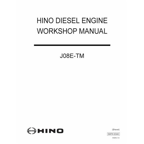 HINO J08E-TI engine pdf workshop manual 