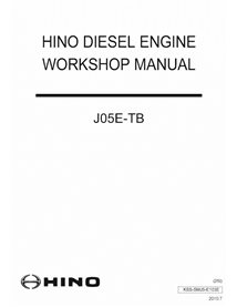 HINO-KSS-SMJ5-E103E-WM Manuel d'atelier du moteur HINO J05E-TB au format PDF