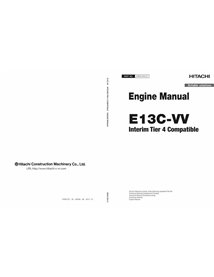 Hitachi E13C-VV engine pdf workshop manual 