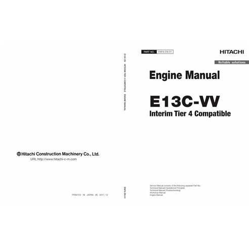 Hitachi E13C-VV engine pdf workshop manual 