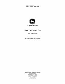 JD-PC13583-MAR20 John Deere 8RX 370 tractor pdf parts catalog