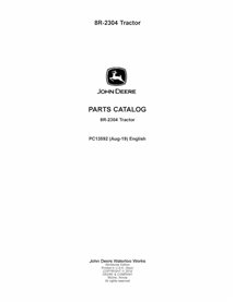 JD-PC13592-AUG19 Catalogue de pièces détachées pour tracteur John Deere 8R-2304 (PC13592)