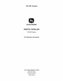 JD-PC13638-MAR20 John Deere 7R 270 tractor pdf parts catalog