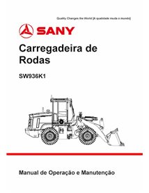 Sany SW936K1 wheel loader pdf operation and maintenance manual PT