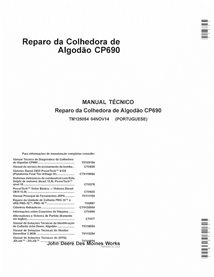 TM125054-PT John Deere CP690 cotton picker repair technical manual (TM125054)