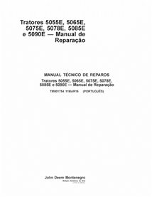 TM801754-PT Manuel technique de réparation (PDF) pour les tracteurs John Deere 5055E, 5065E, 5075E, 5078E, 5085E et 5090E