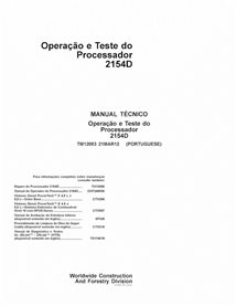 TM12083-PT Manual técnico de funcionamiento y prueba del cargador de troncos John Deere 2154D en formato PDF
