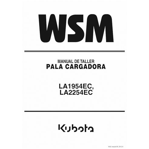 Kubota LA1954EC, LA2254EC loader pdf operator's manual ES