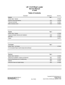 Manuel d'entretien de la chargeuse sur pneus New Holland LW110.B - New Holland Construction manuels - NH-6-72402