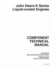 John Deere  K Series Liquid-cooled  engine pdf technical manual 