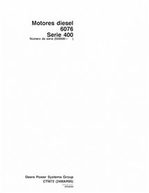 JD-CTM72-ES John Deere 6076 diesel 400 Series engine technical manual ES (CTM72)