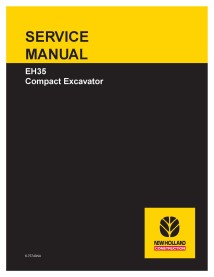 Manual de servicio de la excavadora compacta New Holland EH35 - New Holland Construcción manuales - NH-6-75740NA