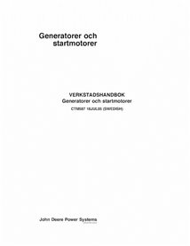 John Deere Alternators and generators, engine accessories pdf technical manual RO