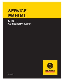 Manual de servicio de la excavadora compacta New Holland EH45 - New Holland Construcción manuales - NH-6-75750NA