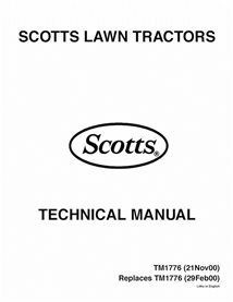 TM1776 Manuel technique des tracteurs de pelouse John Deere Scotts S1642, S1742, S2046, S2546 (TM1776)