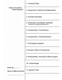 TM1831 John Deere D9306, D9308, D9406, D9408, V-TYPE engine technical manual (TM1831)