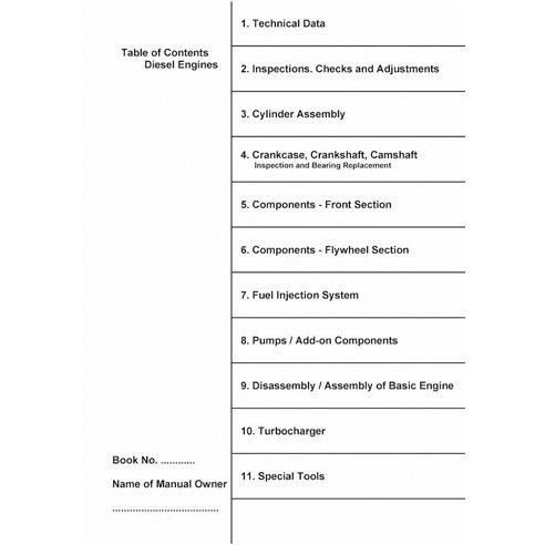 TM1831 John Deere D9306, D9308, D9406, D9408, V-TYPE engine technical manual (TM1831)