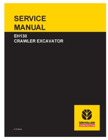 Manual de servicio de la excavadora de cadenas New Holland EH130 - New Holland Construcción manuales - NH-6-75760NA