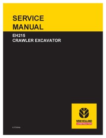 Manual de serviço da escavadeira sobre esteiras New Holland EH215 - Construção New Holland manuais - NH-6-75780NA