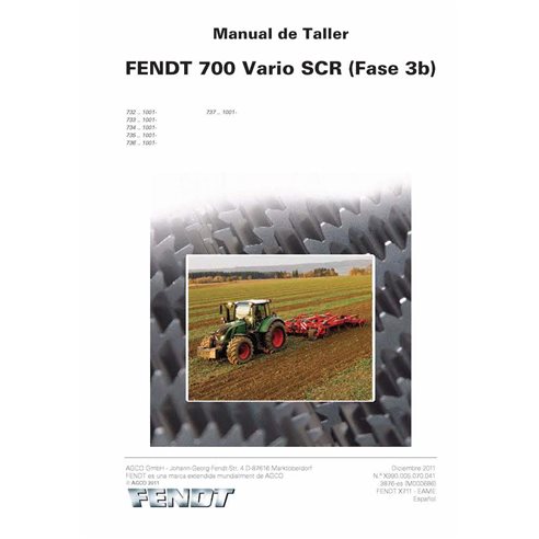 Fendt 714, 716, 718, 720, 722, 724 Stage 3B tractor pdf service manual ES