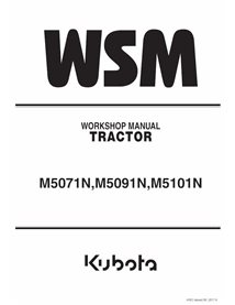 KUBOTA-9Y111-16271-WSM Manuel d'atelier PDF pour tracteur Kubota M5071N, M5091N, M5101N