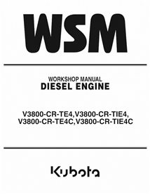 KUBOTA-9Y121-06510-WSM Manual de taller en formato pdf del motor de la serie Kubota V3800-CR