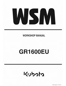 Kubota GR1600EU lawn tractor pdf workshop manual 