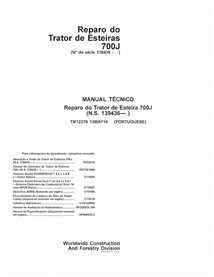 John Deere 700J, PR714 dozer pdf repair technical manual PT