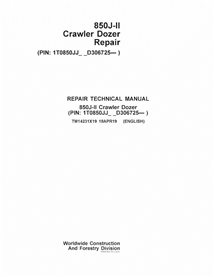 John Deere 850J-II dozer pdf repair technical manual 