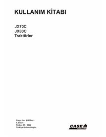 Case JX70C, JX80C tractor pdf operator's manual TR