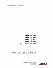 Case Puma 190, 200, 215, 230 tractor pdf operator's manual ES