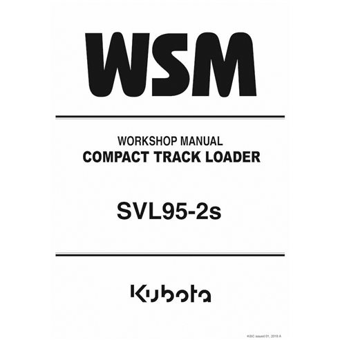 KUBOTA-RY911-23872-WSM Manuel d'atelier PDF pour chargeuse compacte sur chenilles Kubota SVL95-2S