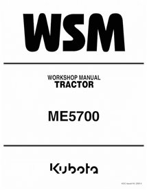 KUBOTA-9Y011-18401-WSM Manuel d'atelier PDF du tracteur Kubota ME5700