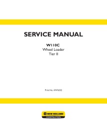 Manual de servicio de la cargadora de ruedas New Holland W110C - New Holland Construcción manuales - NH-47476332