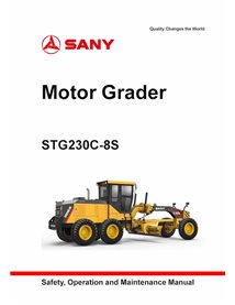 Sany STG230C-8S grader pdf operation and maintenance manual 