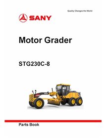 Sany STG230C-8 grader pdf parts catalog 