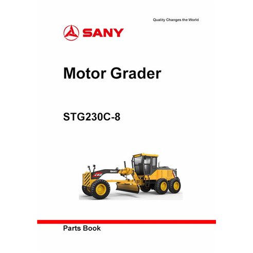 Sany STG230C-8 grader pdf parts catalog 