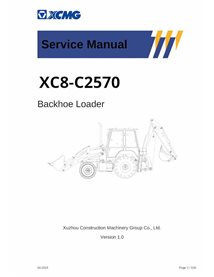 XCMG XC8-C2570 backhoe loader pdf service manual 