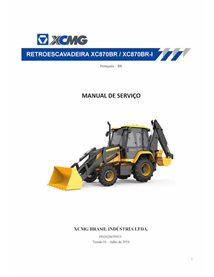 XCMG XC870BR, XC870BR-I backhoe loader pdf service manual PT