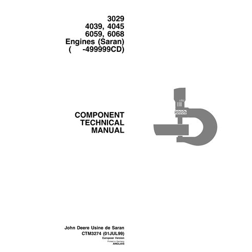 CTM3274 John Deere 3029, 4039, 4045, 6059, 6068 engine technical manual (CTM3274)