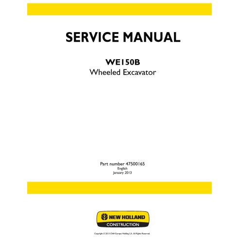 New Holland WE150B wheeled excavator service manual - New Holland Construction manuals