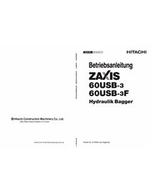 HITACHI-GM1N01-2 Hitachi ZX60USB-3, ZX60USB-3F excavator pdf operator's manual DE