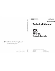 HITACHI-TAEA-01 Manual técnico en formato pdf de la excavadora Hitachi ZX48U-5A