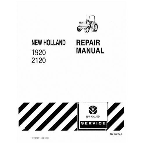 NH-40192020-RM Manual de reparación en formato pdf del tractor New Holland 1920, 2120