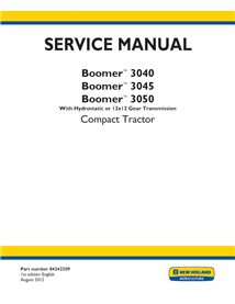 New Holland Boomer 3040, 3045, 3050 compact tractor pdf service manual 